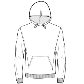 Fashion sewing patterns for MEN Sweatshirt Hoodie Sweatshirt 8005